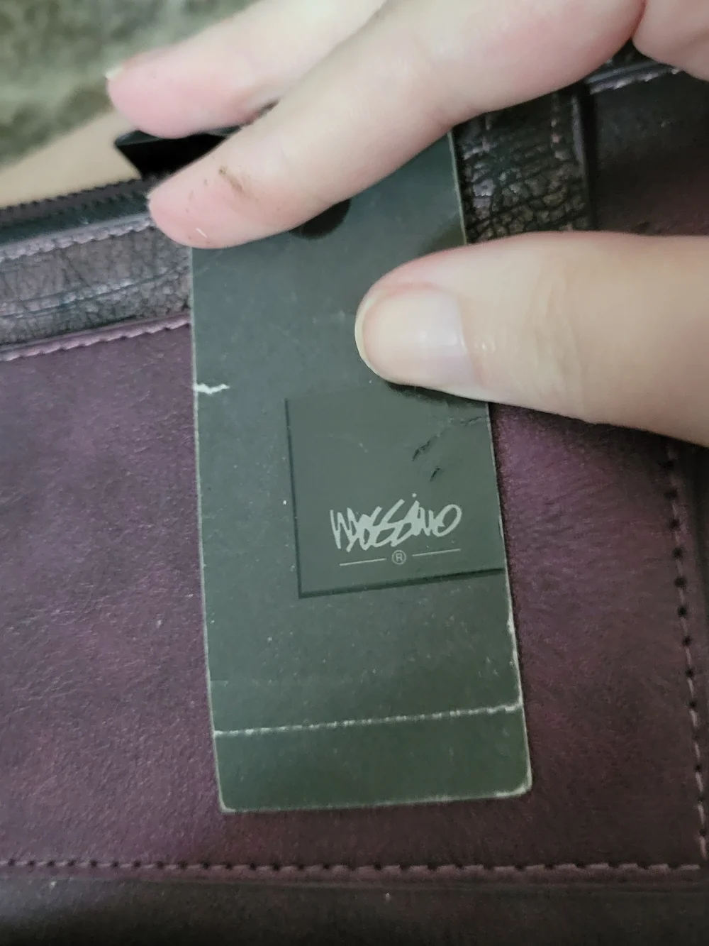 Mossimo Supply Co. Plum Suede Zip Wallet
